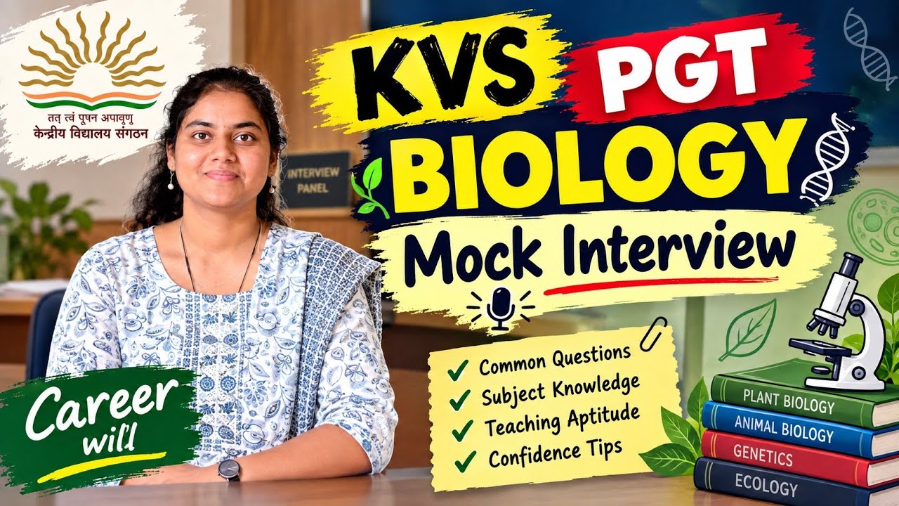KVS PGT Biology Mock Interview | Most Expected Questions & Best Answers | Interview Preparation 2026