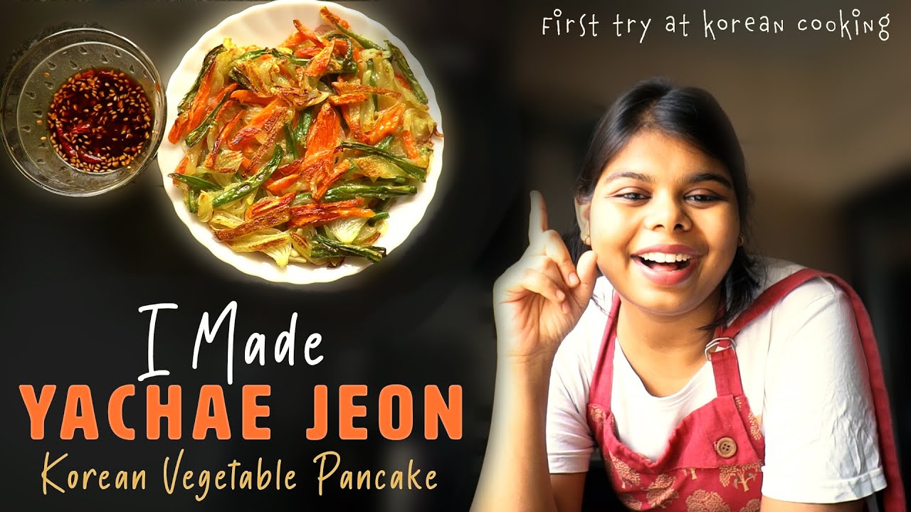 I Tried Making Korean Vegetable Pancake - Yachae Jeon | Cheeky Cooks