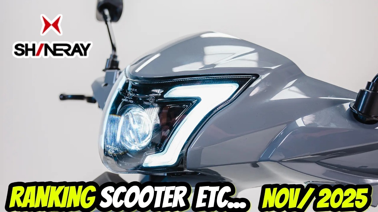 Confira o Ranking Completo das Scooters, Motonetas, Cubs e Ciclomotores Mais Vendidos de nov/2025