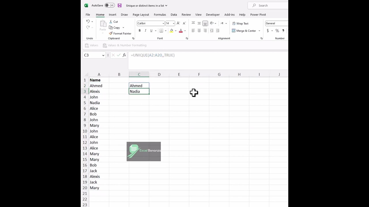 How to get the unique or distinct items in a list #shorts