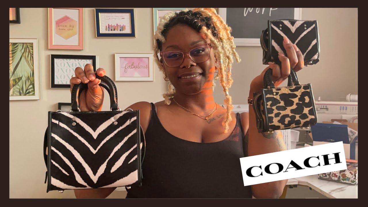 COACH HAUL |  Rouge 12 & 20 in leopard print and zebra print with calf hair