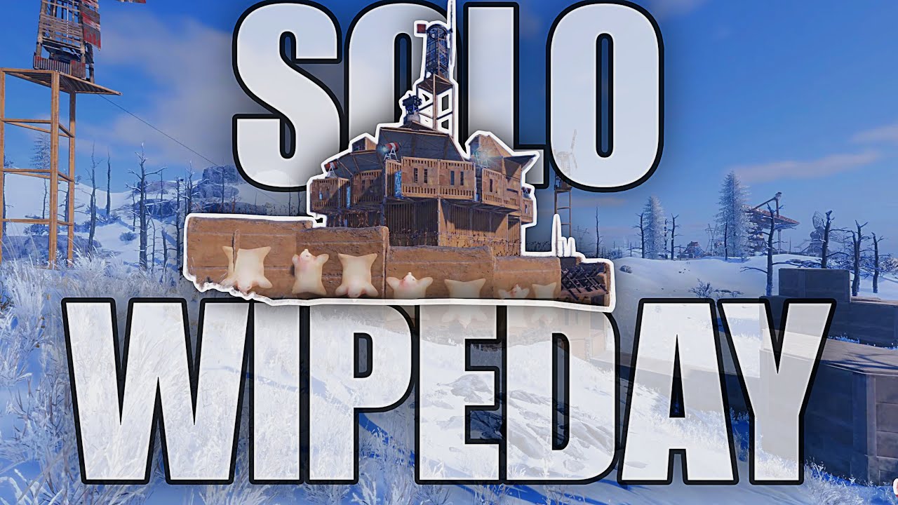 My Most CHALLENGING SOLO Wipeday in Rust Console 