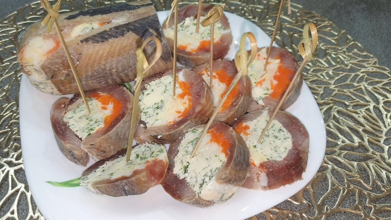 ЦАРСКАЯ ЗАКУСКА ИЗ РЫБЫ с начинкой. Ну ОЧЕНЬ ВКУСНО.