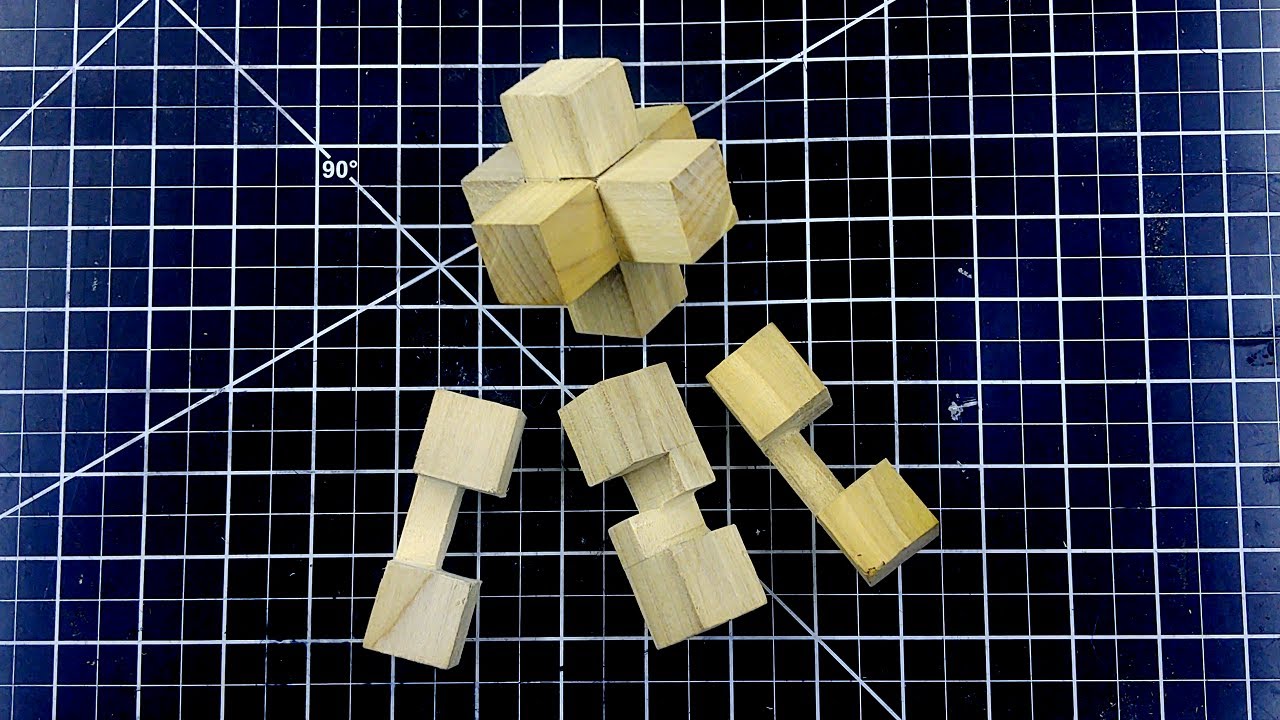 Make and Solve a 3 Piece Burr Puzzle | Longer Video