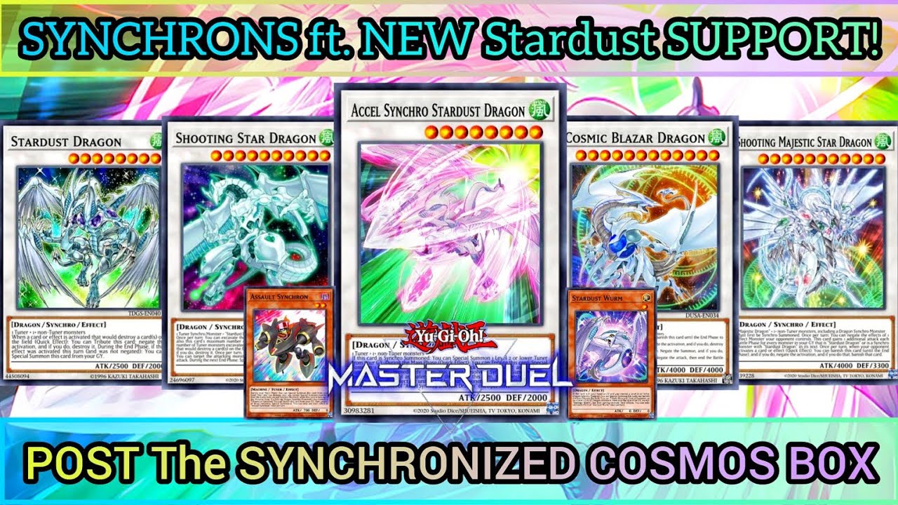 SYNCHRONS ft. NEW STARDUST SUPPORT! NEW Pack: The Synchronized Cosmos [Yu-Gi-Oh! MASTER DUEL]