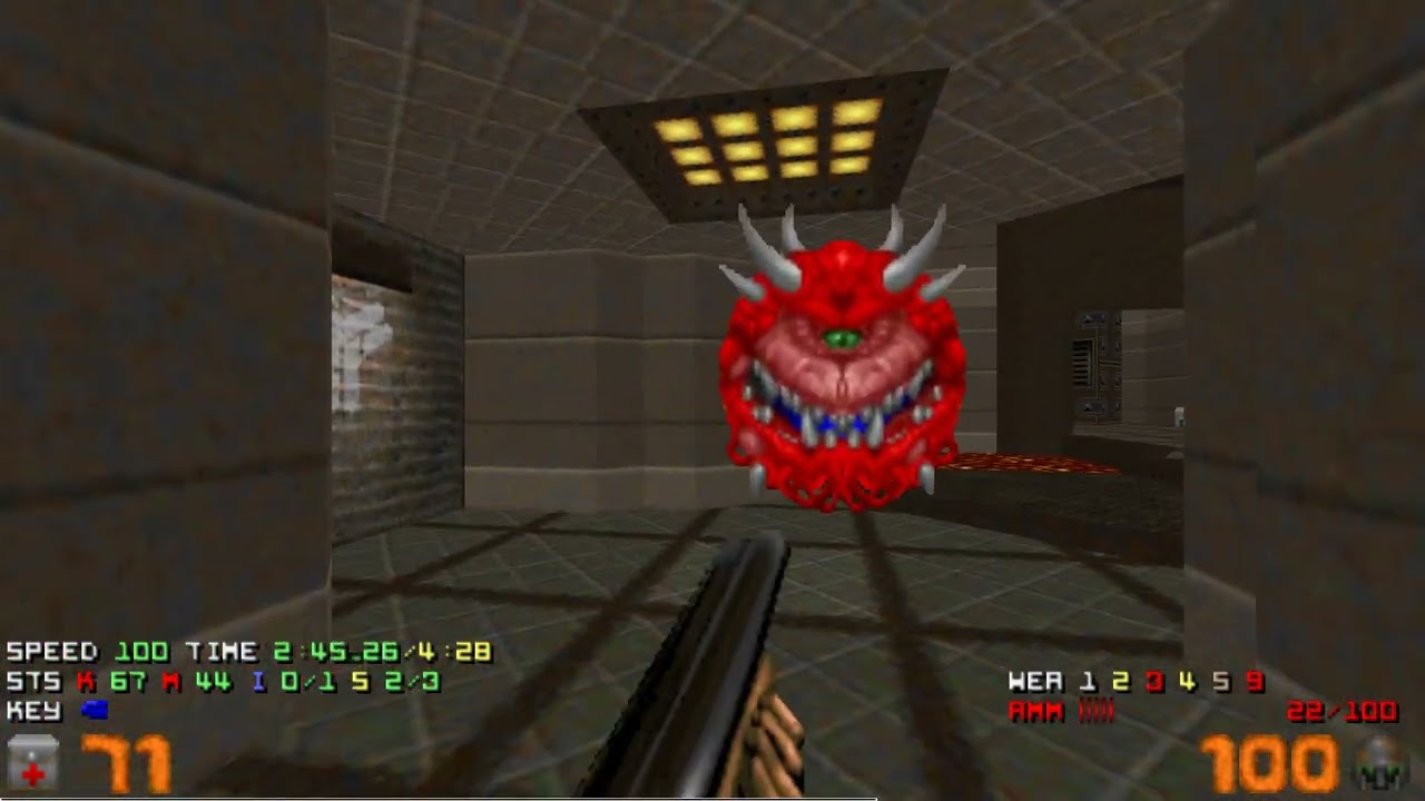 Doom: The Darkening Episode 2 map04 UV max in 4:24