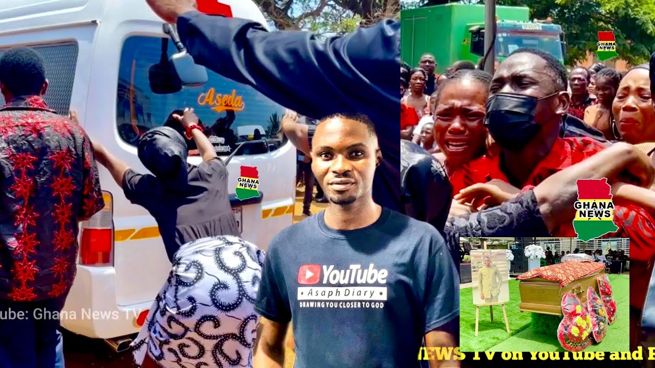 Gospel Blogger Asaph Diary&rsquo;s sisters and brother stop de hearse as His body is taken away #ghananews