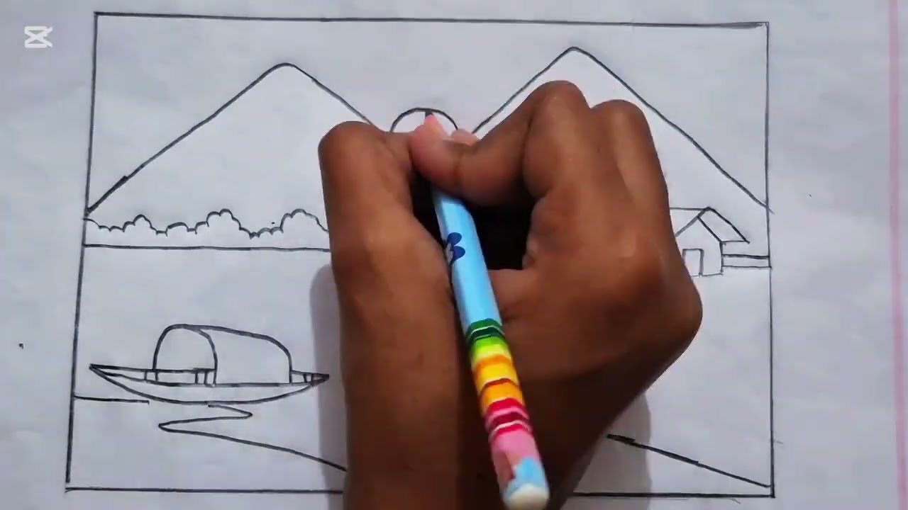 দৃশ্য আঁকা#viralvideo#foryou#drawing