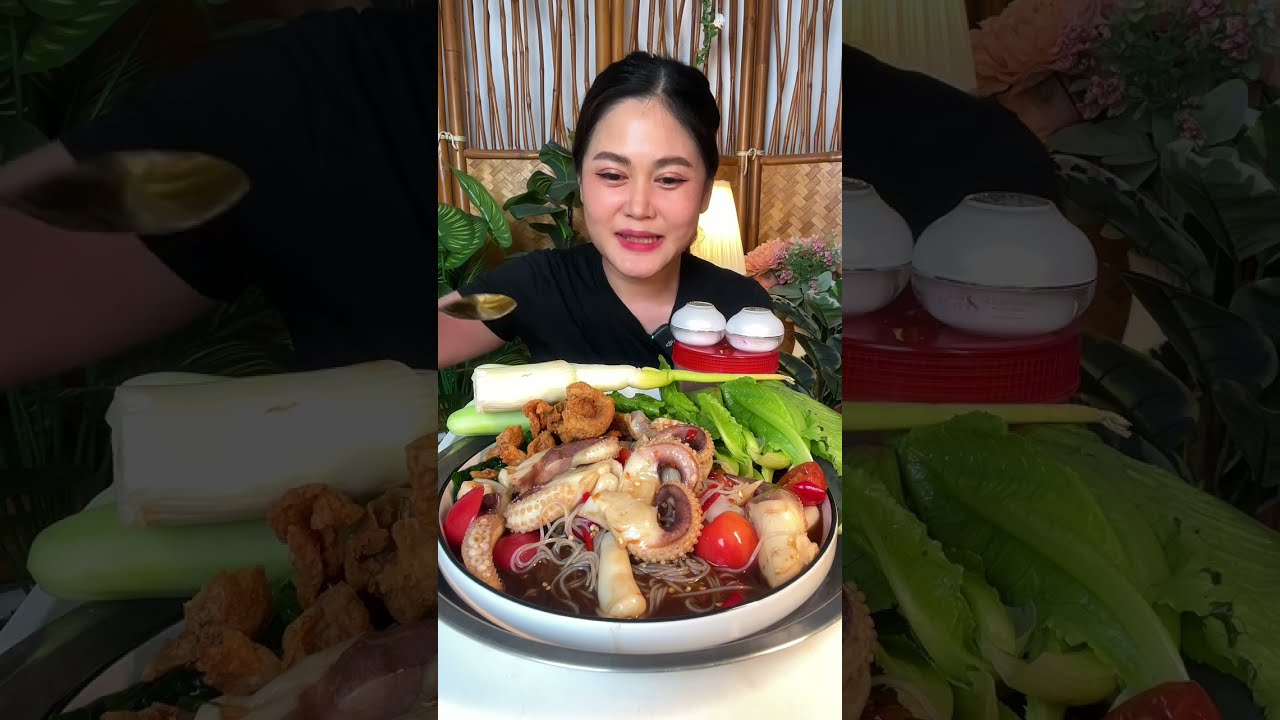 ตำหนวดหมึกยักษ์เคี้ยวกรุบๆ น้ำตำนัวมาก