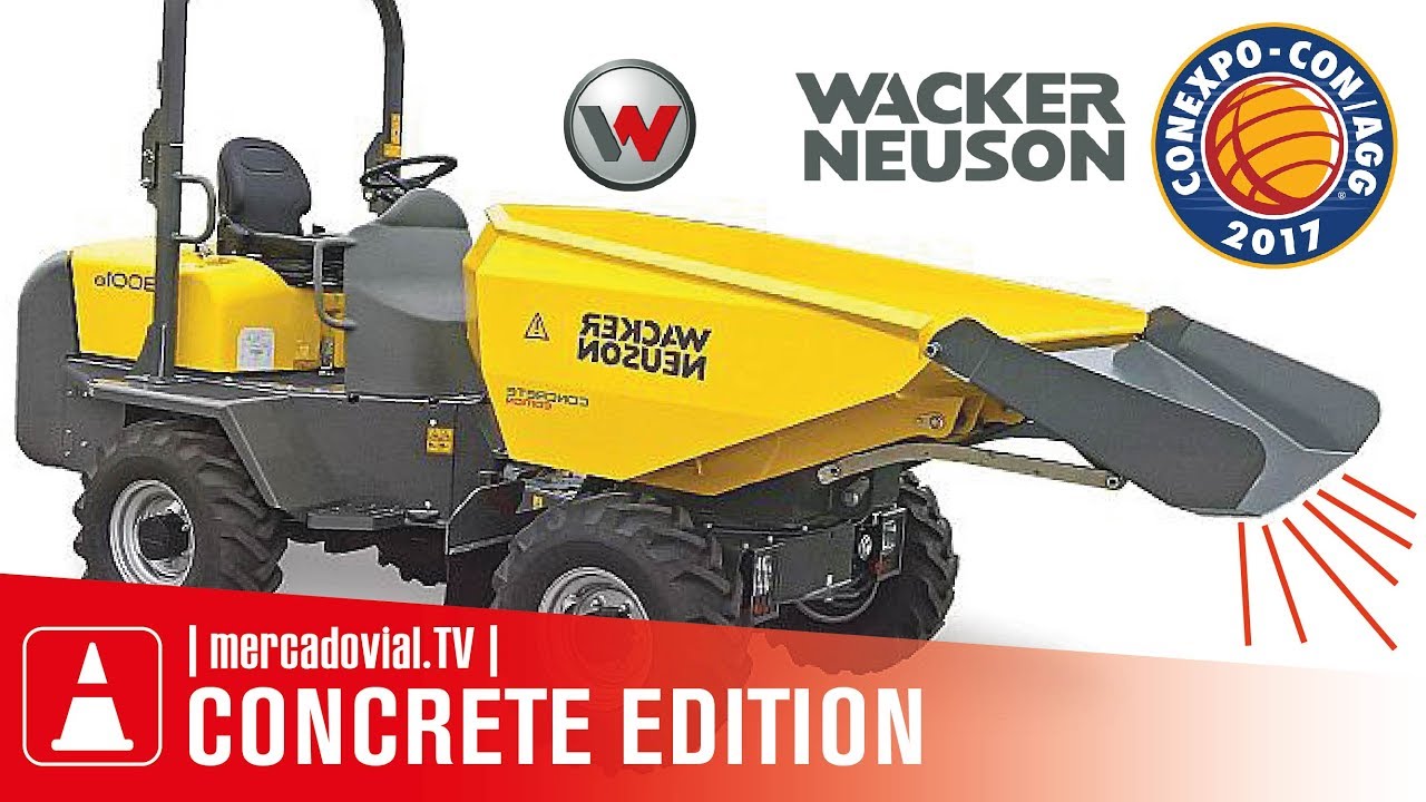 NUEVO DUMPER Wacker Neuson 3001S con Canal para Concreto | CONEXPO 2017