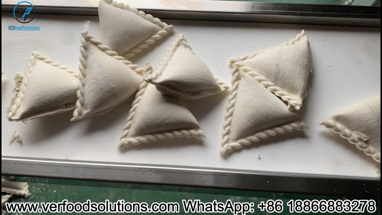 108gram 36gram Commercial Automatic Samosa Making Machine for Canada Customer