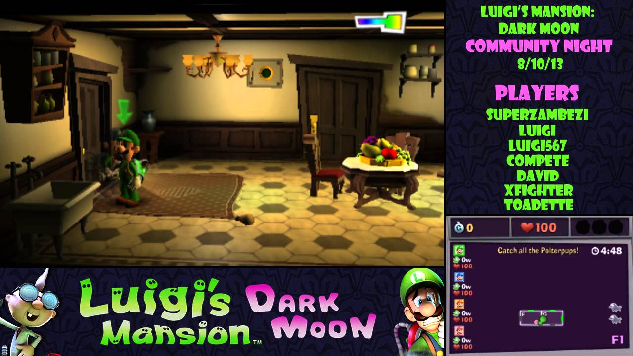 Community Night - Luigi's Mansion: Dark Moon [August 10, 2013]