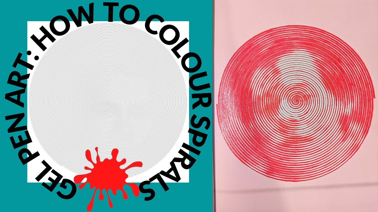 How To Colour Spirals in Lines, Dots & Spiroglyphics Coloring Book - How to color a spiral Betty 2/6