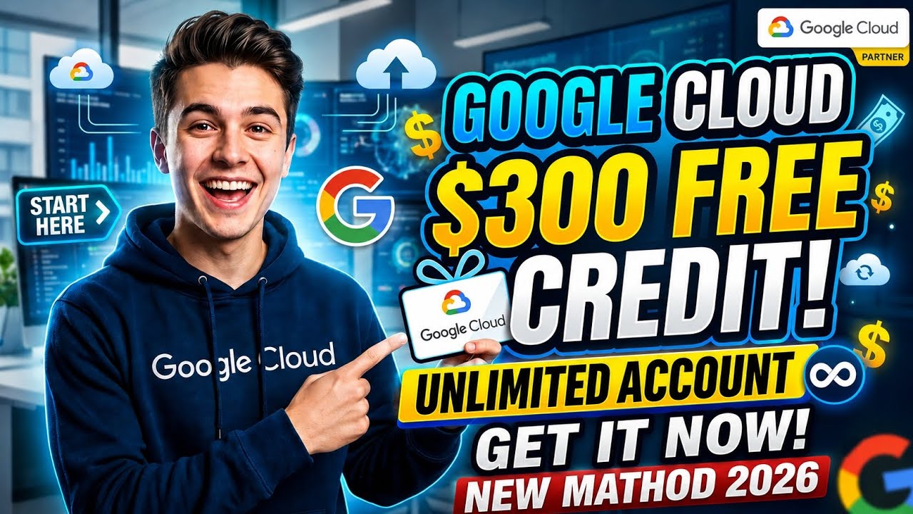 Google Cloud $300 Free Credit + Unlimited Account 2026 | New Method (100% Working)