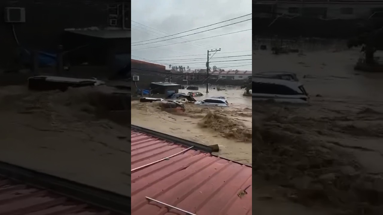 😱 The Scariest Flood Ever Captured!#flood#flashflood#shorts