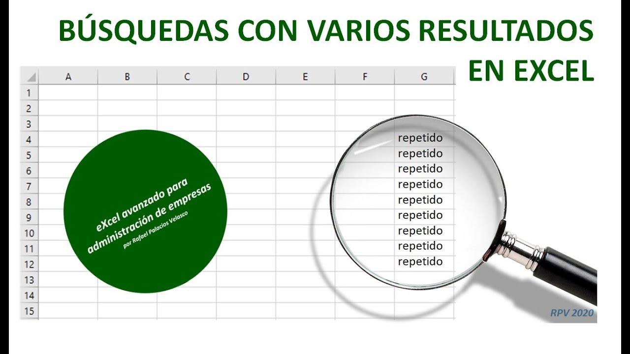 Búsqueda y referencia avanzada en Excel: búsquedas con varios resultados