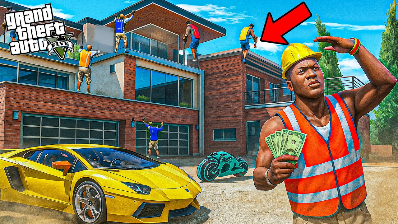 Franklin Transforme sa Maison en Villa de Luxe (Garage Privé, Golf, Hélipad) | GTA 5 Mods