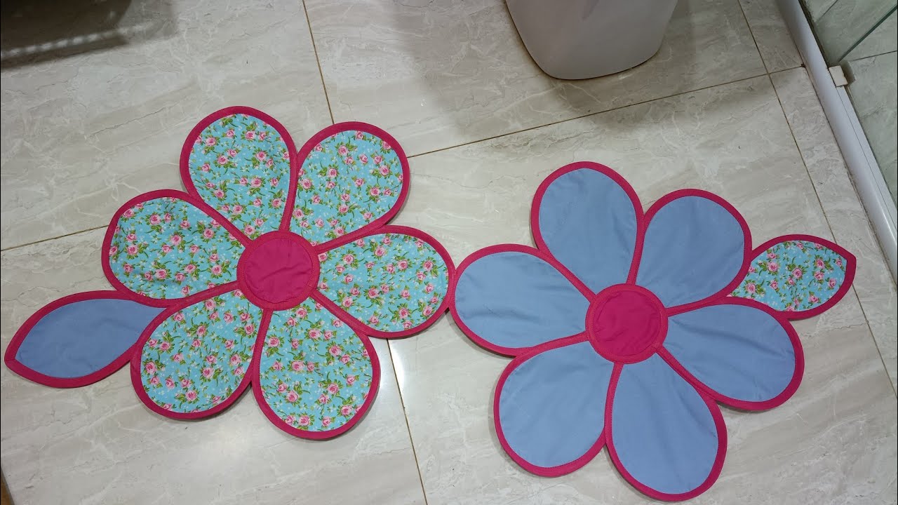 VOCÊ VAI AMAR! Tapete com Flor Dupla Passo a Passo