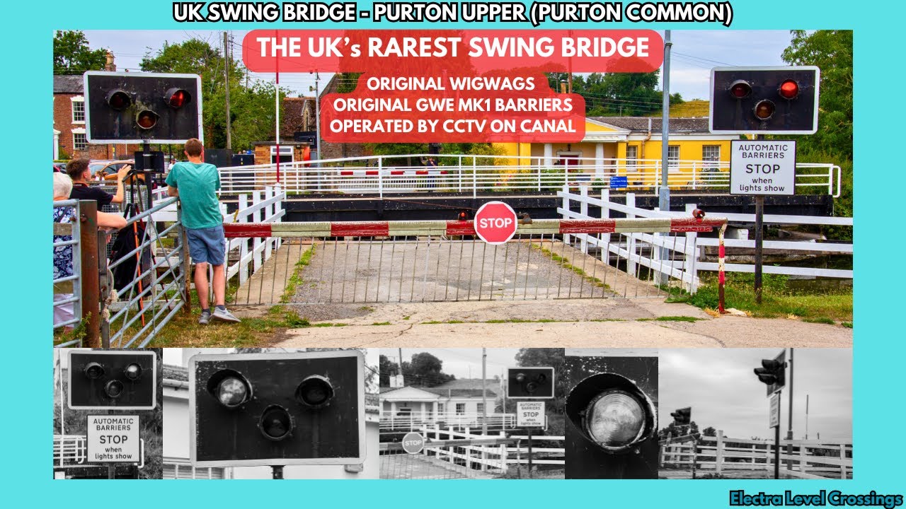 RARE Equipment at Purton Upper Swing Bridge - (1970s LEVEL CROSSING EQUIPMENT!)