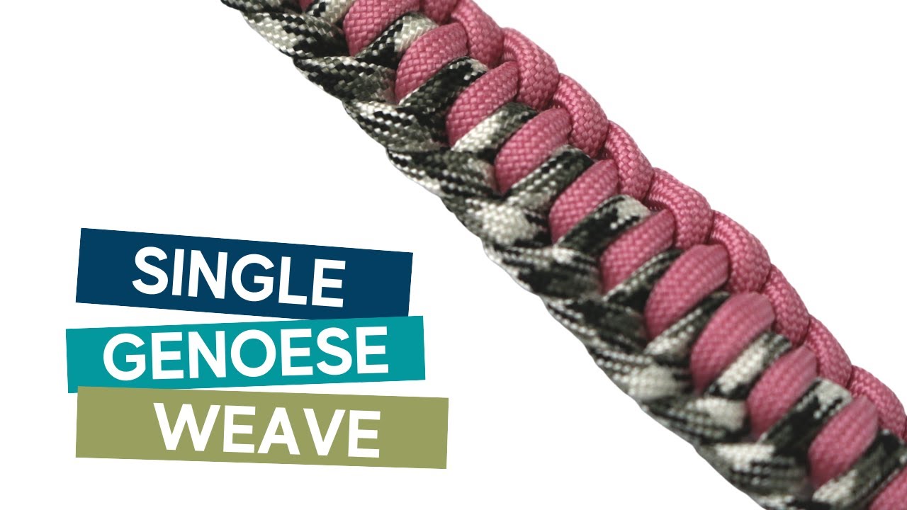 HOW TO DO THE SINGLE GENOESE  PARACORD TUTORIAL