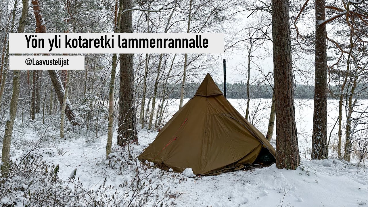 Yön yli kotaretki lammenrannalle. - Lämpöä titaanikamiinaasta