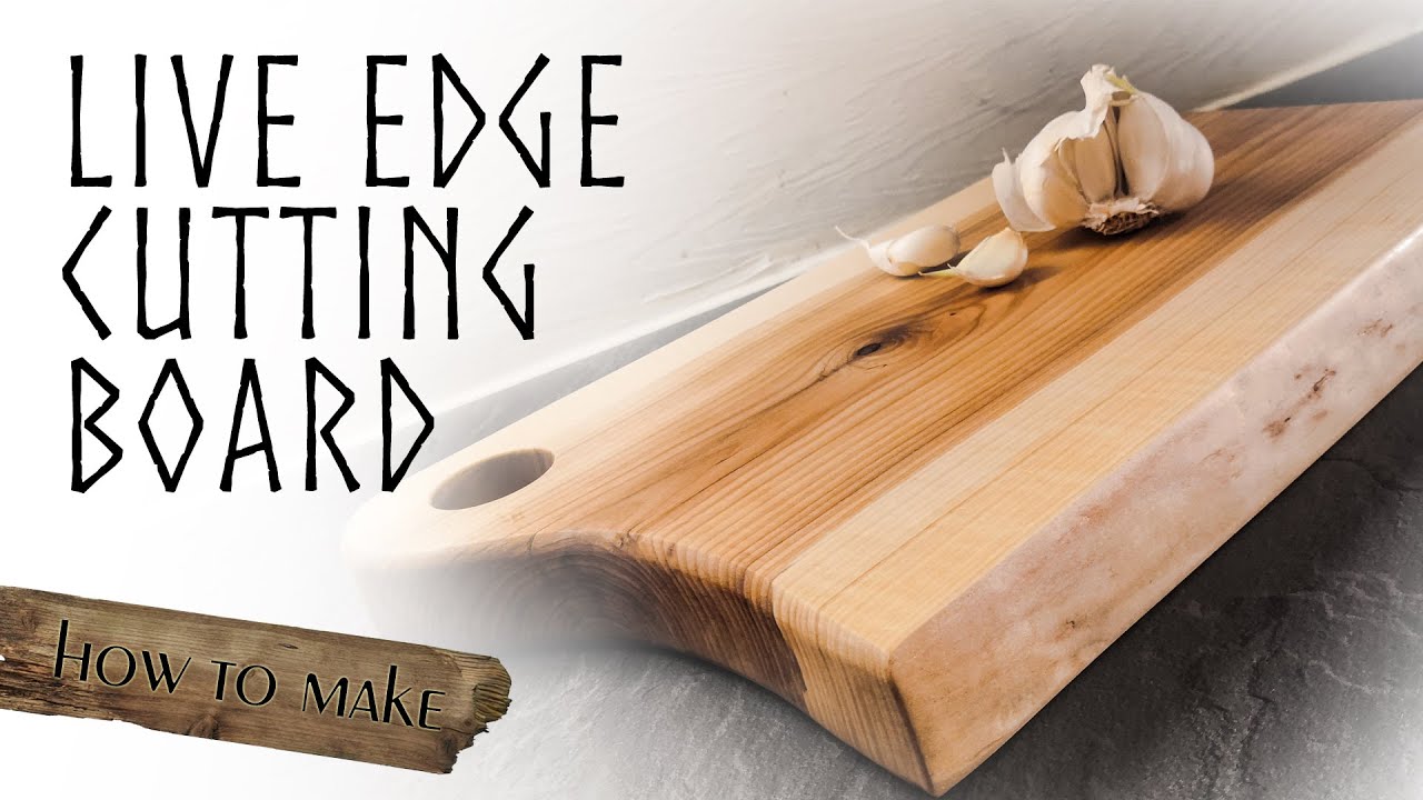 🛠️ Live edge cutting board l how to make