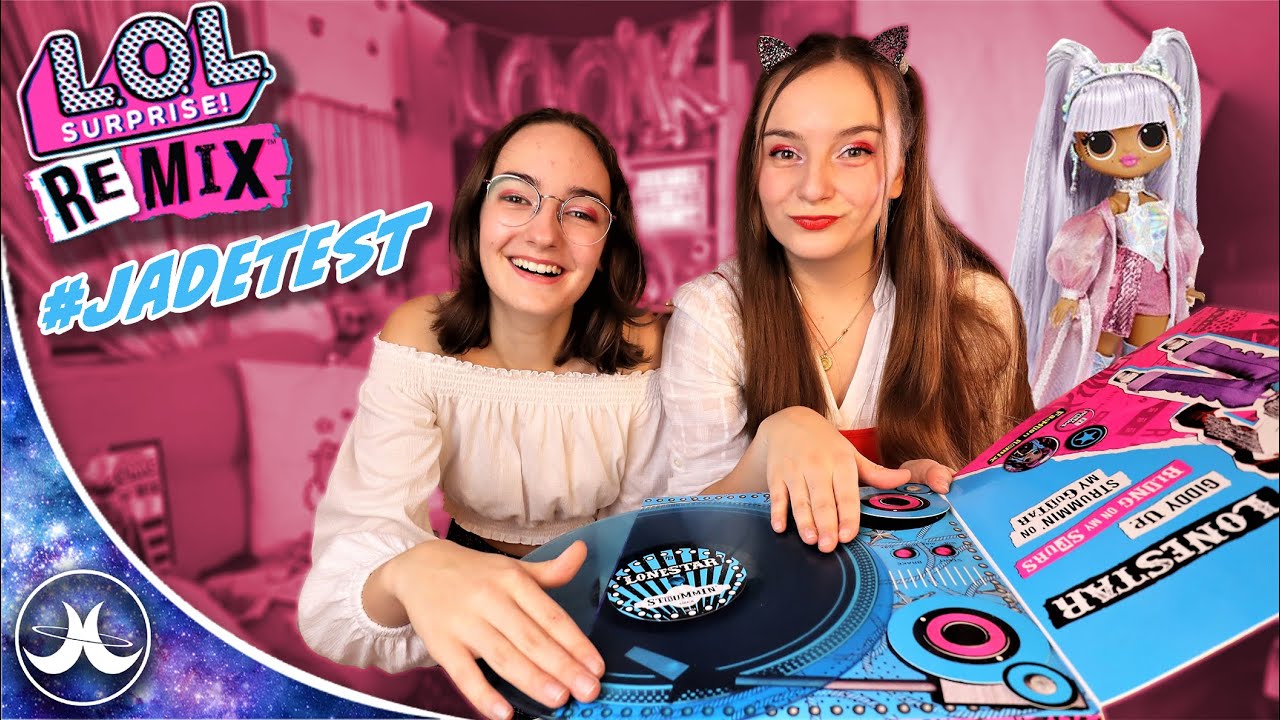L.O.L. Surprise REMIX met platenspeler die werkt! #JadeTest met zus