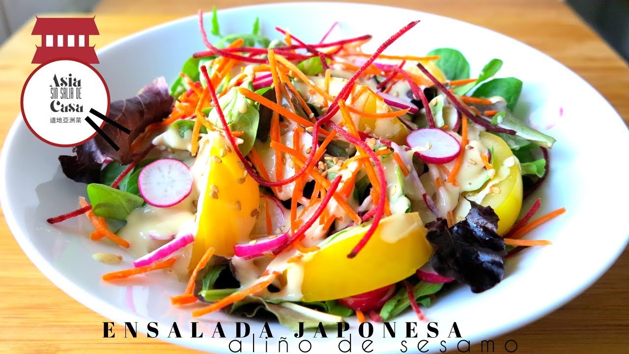 Ensalada Japonesa con Aliño de Sésamo / Japanese Salad with Sesame Dressing