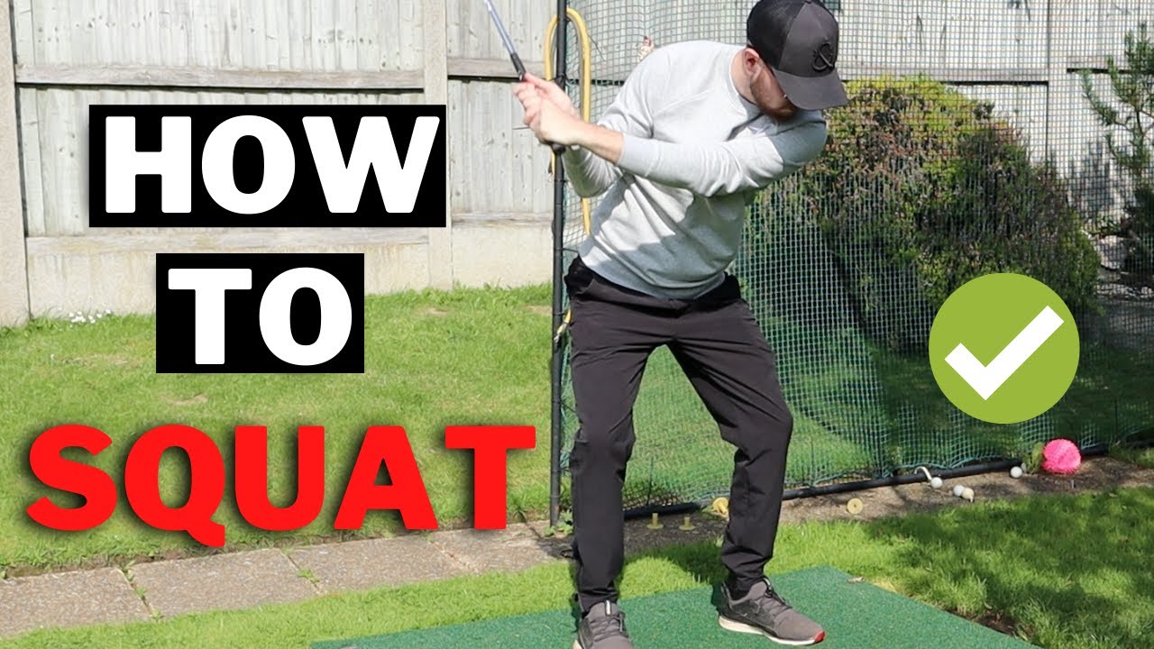 EFFORTLESSLY  SQUAT IN THE DOWNSWING FOR LONGER GOLF SHOTS