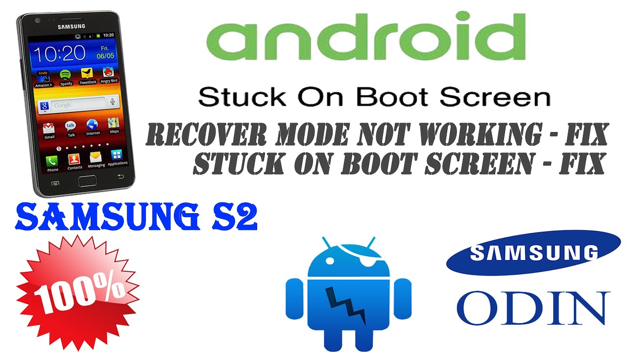How to FIX Samsung Galaxy S2 Stuck on boot Screen And Recover Mode Not Working Fix 2021