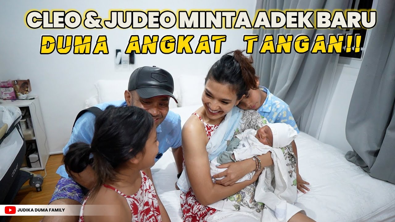 JUDIKA DAN DUMA LIHAT BABY BENE ,CLEO DAN JUDEO JADI PENGEN PUNYA ADIK LAGI
