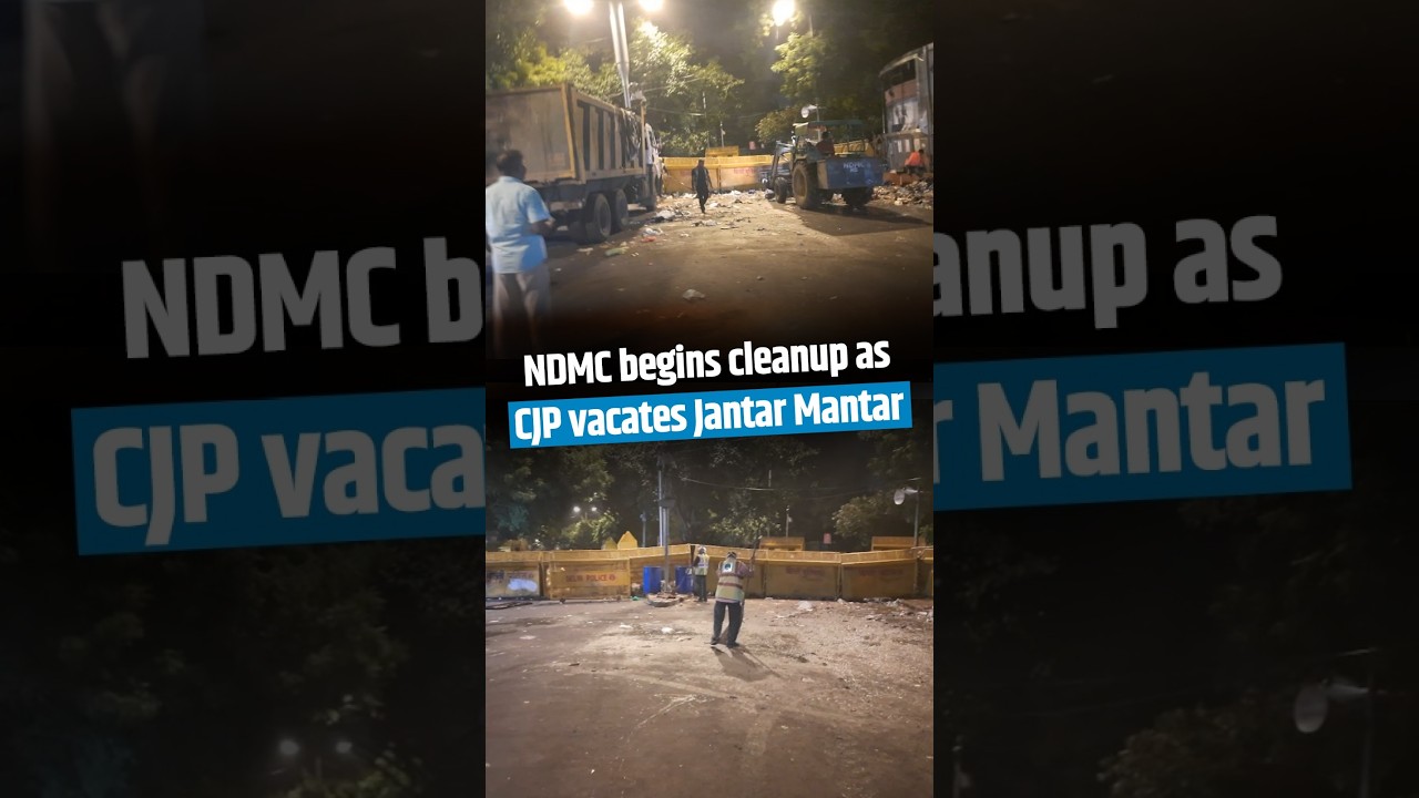 NDMC launches cleanup drive after CJP protest ends