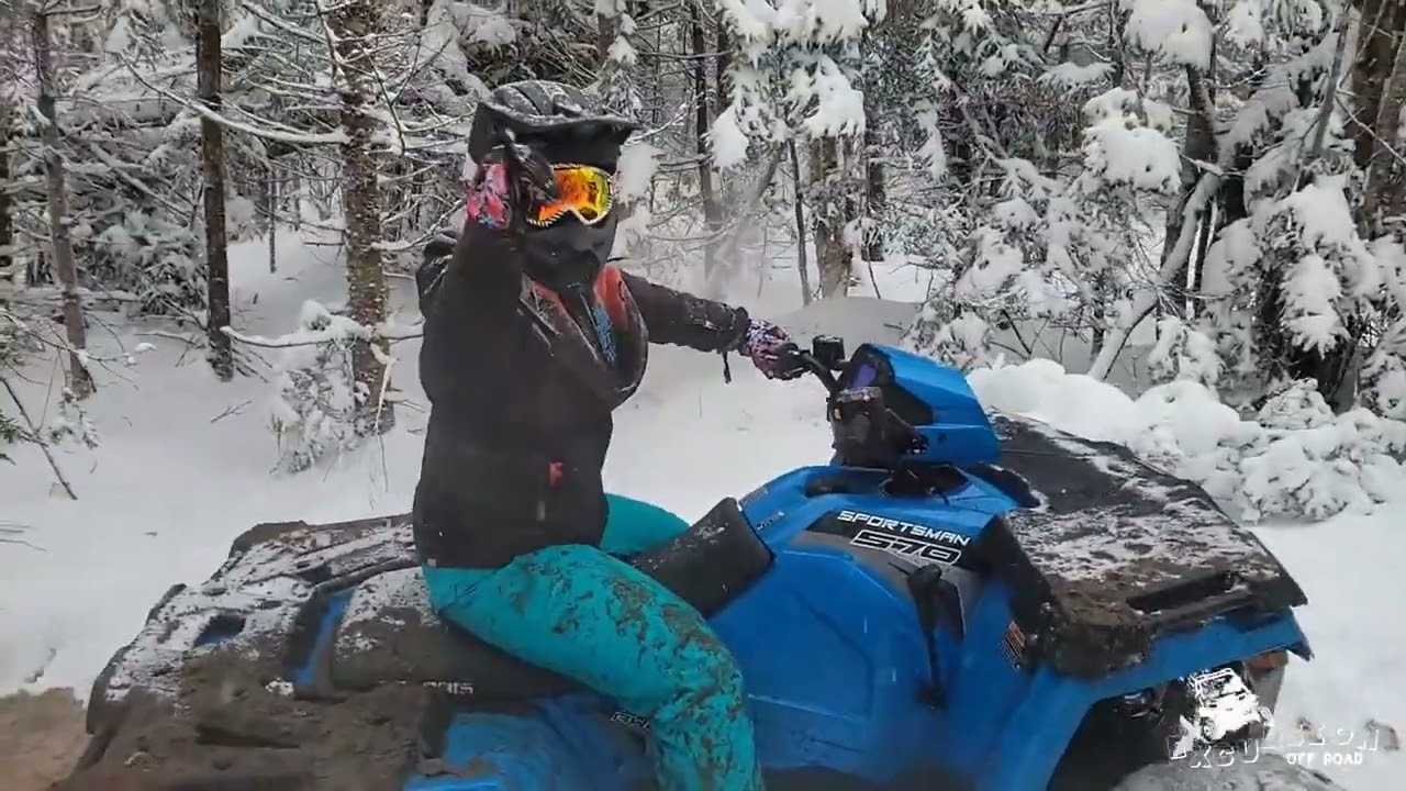Storm run and Jaylynns first rip Dec 2024
