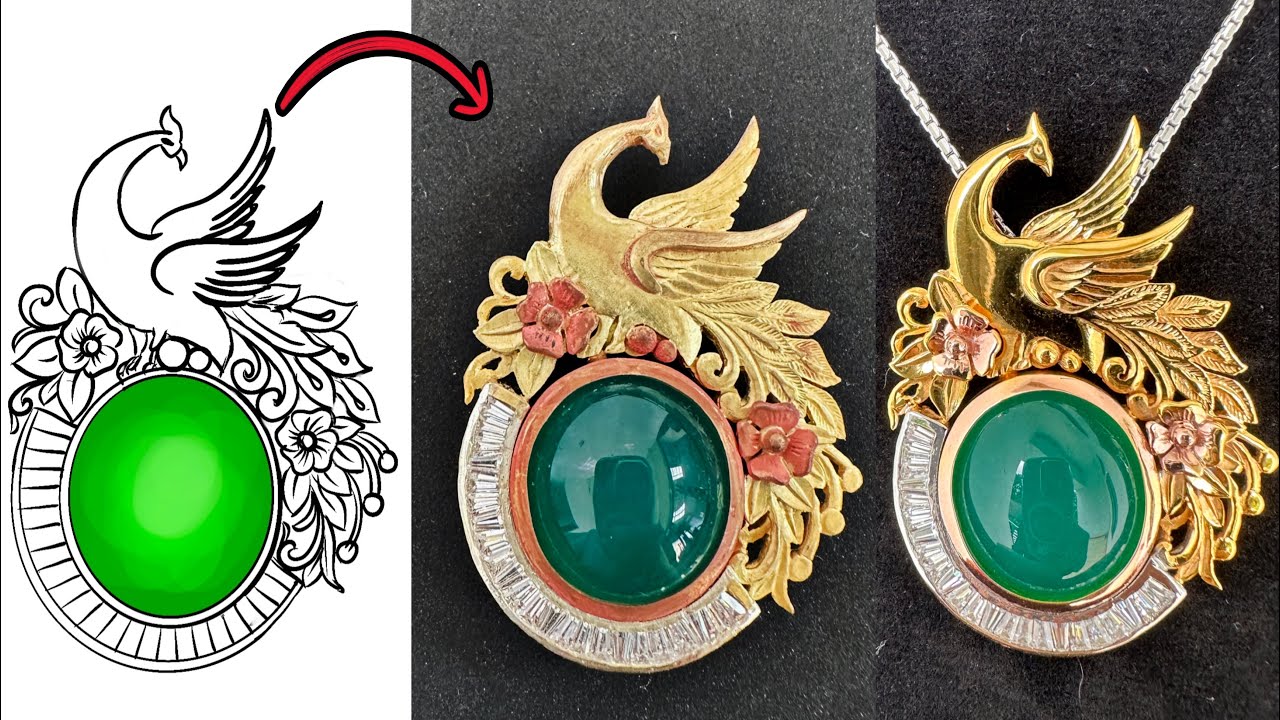 gold brooch making - unique handmade jewelry ideas