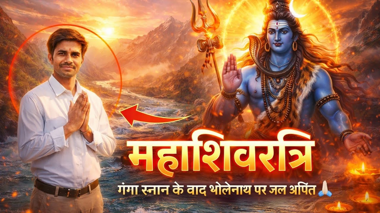 महाशिवरात्रि 2026 🙏 गंगा स्नान के बाद भोलेनाथ पर जल अर्पित | Har Har Mahadev
