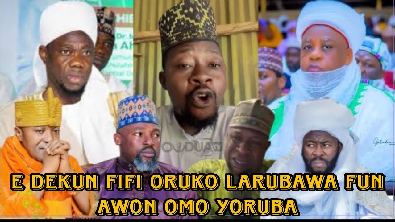 Mio ​​ki n se larubawa, sugbon musulumi ni mi - Alfa Akeem duro lori oro pe oruko Yoruba lo dara ju.