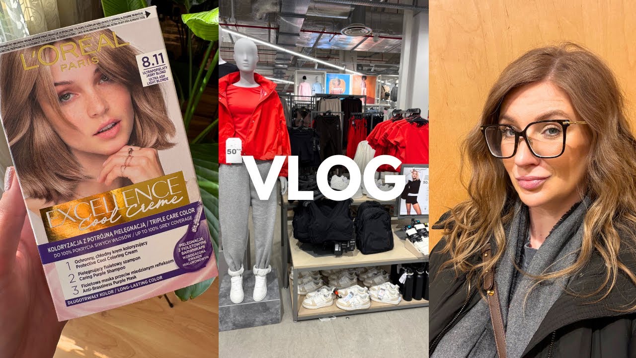 FARBUJĘ WŁOSY W DOMU | PRIMARK HAUL | zakupy spacery prezenty WEEKLY VLOG