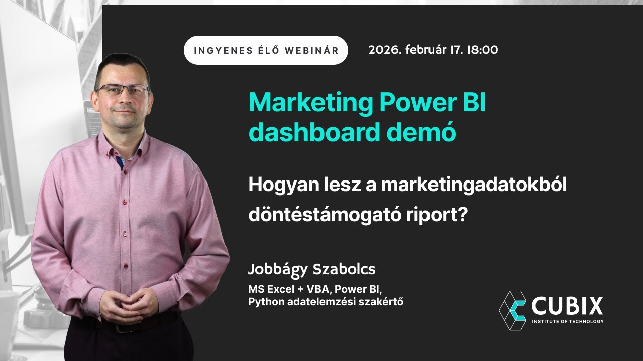 Hogyan lesz a marketingadatokból döntéstámogató riport? Power BI dashboard bemutató