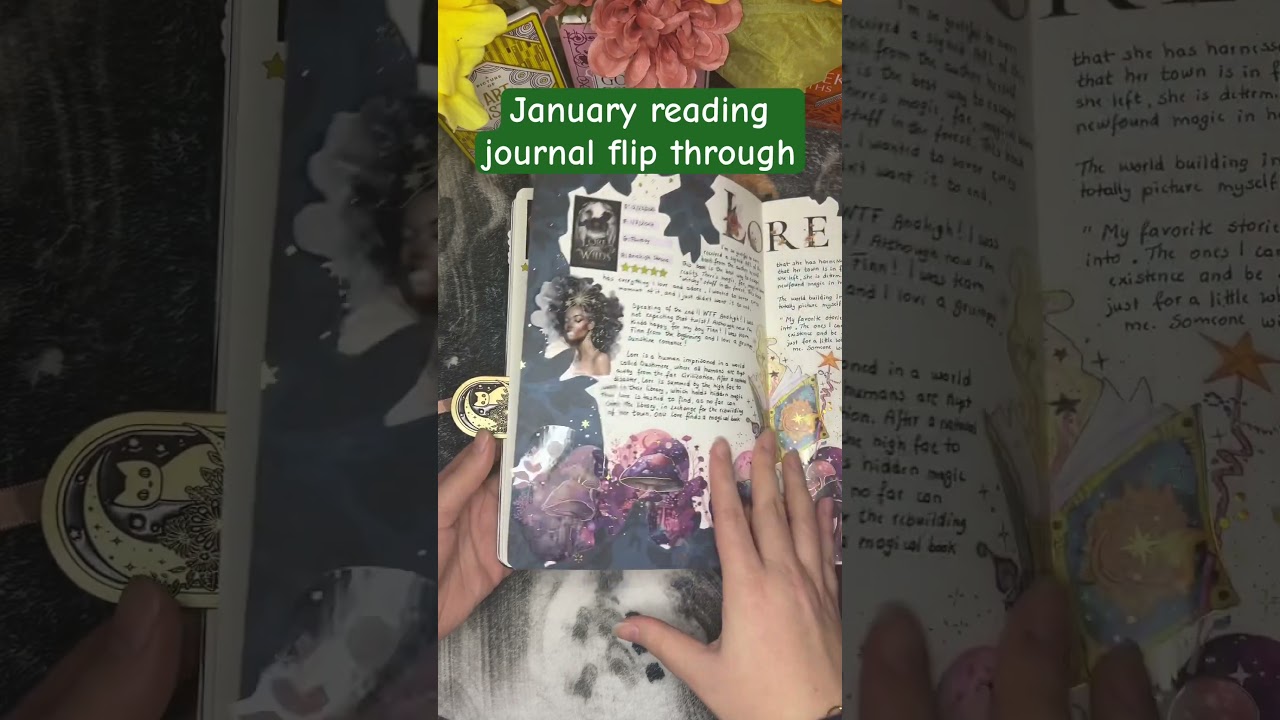 ✨January reading bujo flip through✨ #bookjournal #archerandolive #readingjournal #journalinspiration