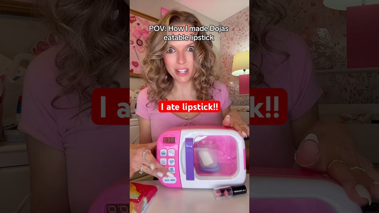 DIY Edible lipstick tutorial #pov #troomtroom #wengie