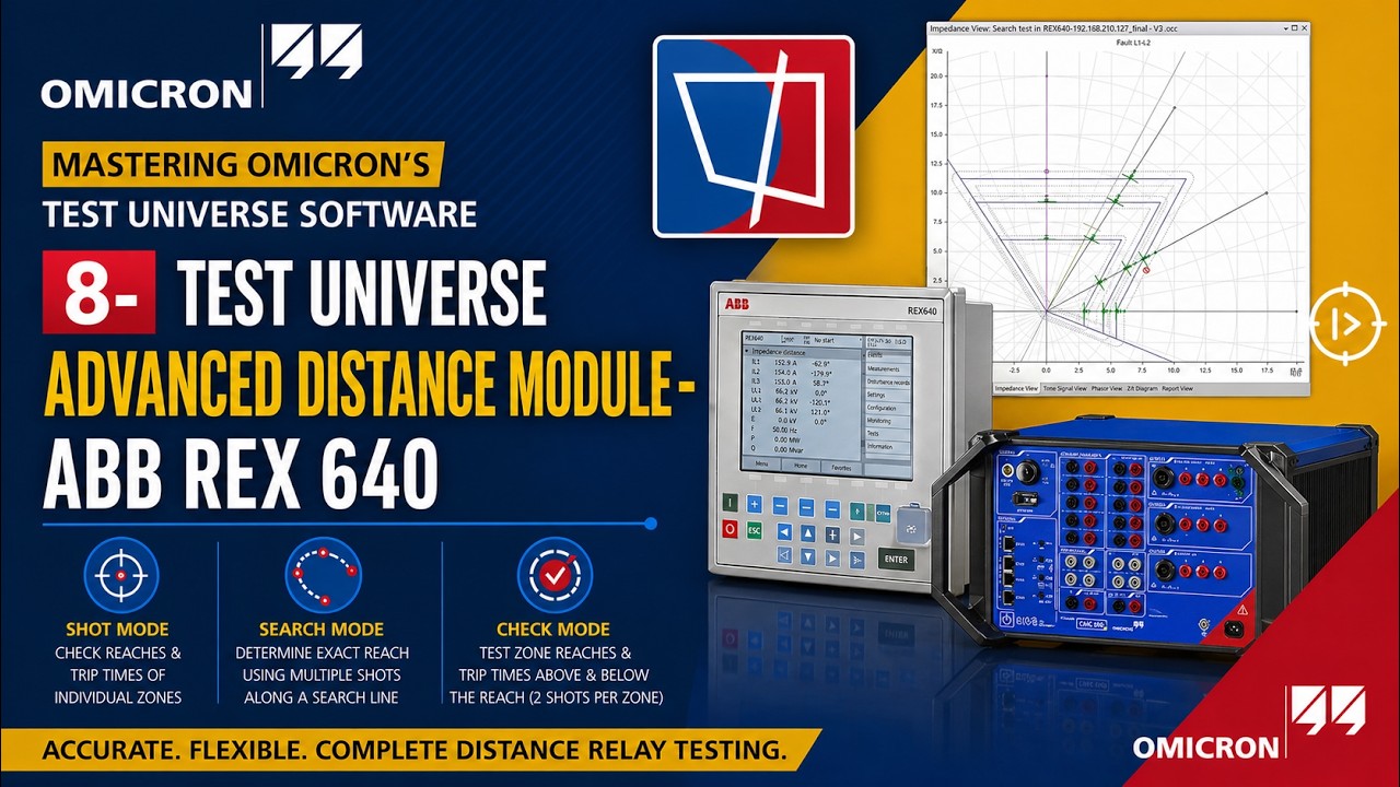 Test Universe Advanced Distance Module - ABB REX 640