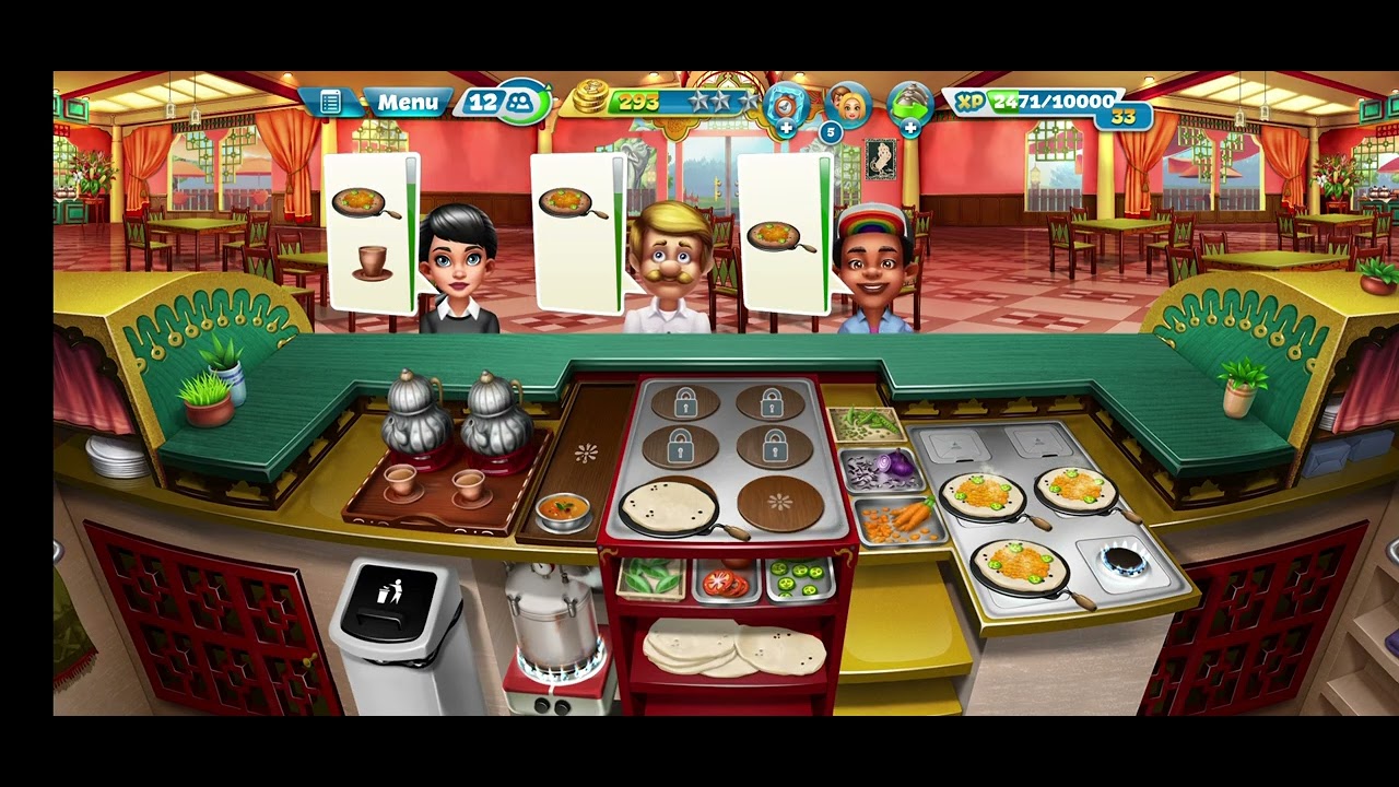 Completing daily tasks in cooking fever  indian dinner restaurant #indiandinner #game #cookingfever