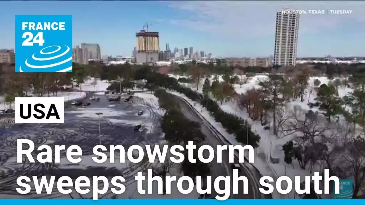Rare snowstorm blankets Houston and New Orleans in white • FRANCE 24 English