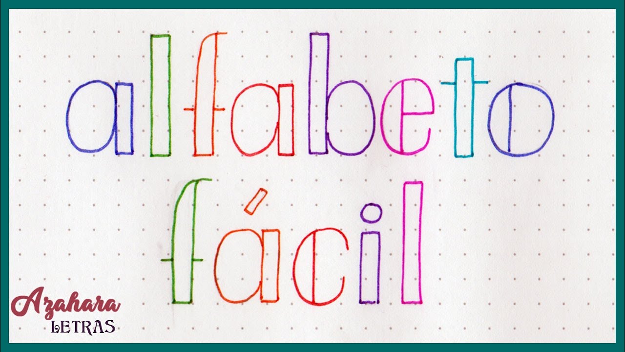 Alfabeto Lettering Fácil Paso a Paso