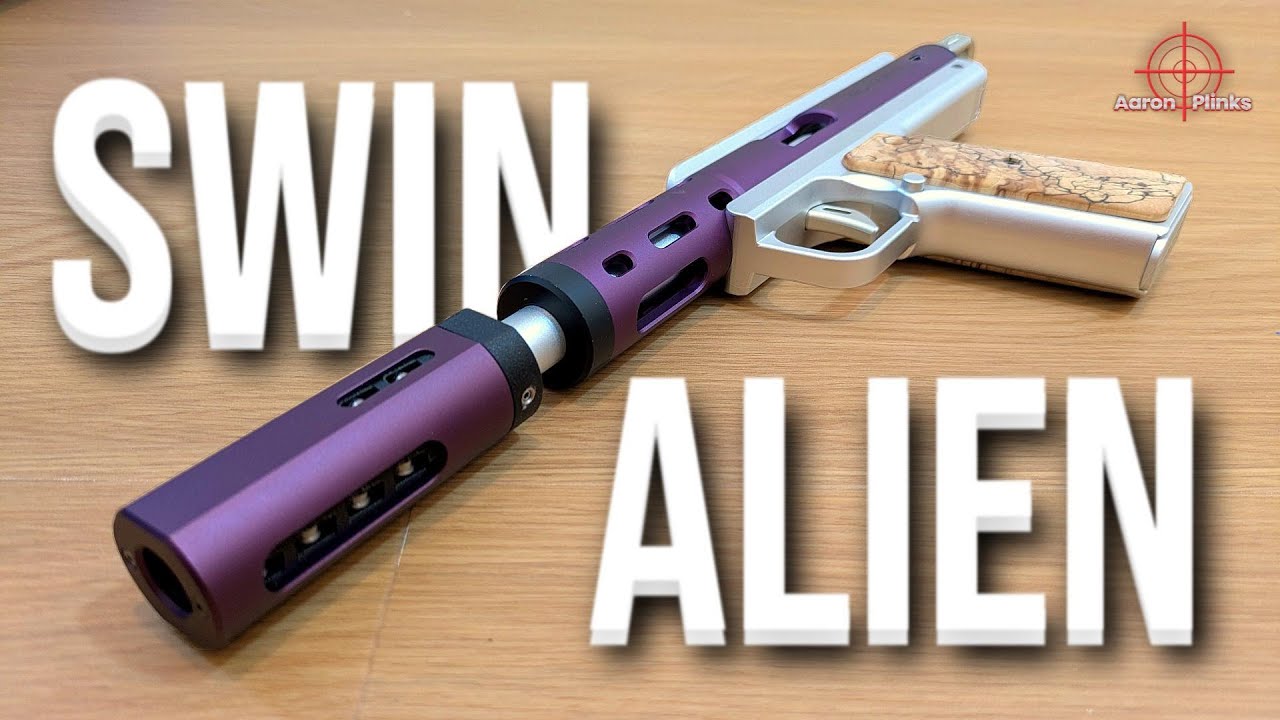 Most Expensive CNC Full Metal Sidearm Springer? Alien by Swin | Nerf Foam Dart Toy Blaster Review |
