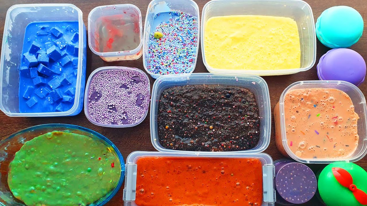Satisfying Slime Mixing - Izabela Stress Slime Smoothie video