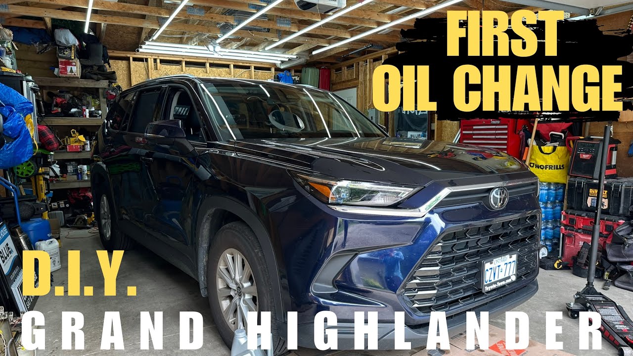 Toyota Grand Highlander 2024 года | Первая самостоятельная замена масла | Пробег 6000 миль