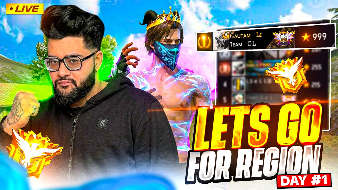 FREE FIRE LIVE 🔴DAY-1  Aaj Lobby Tod Dunga💀India Top-100 Grind🔥🥵