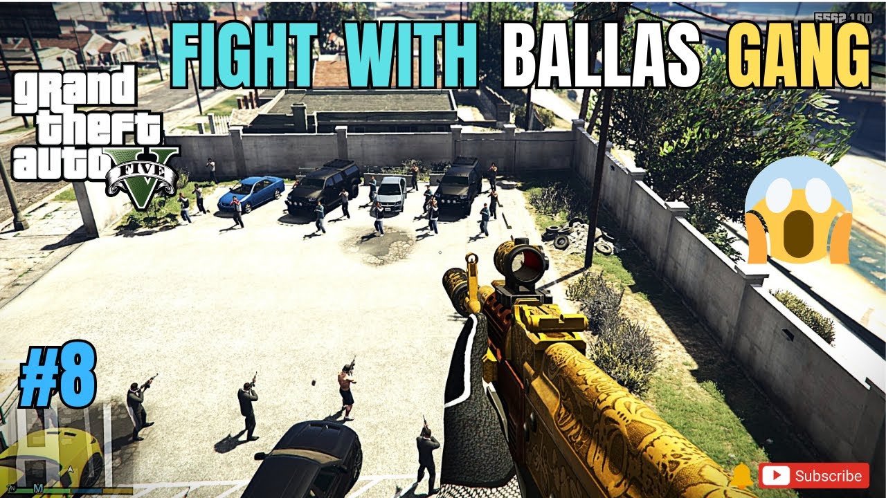 FIGHT WITH BALLAS GANG || GTA 5 || INSANE || FIGHT || LITTLEXM HYPER || GTA 5 GAMEPLAY #8 ||