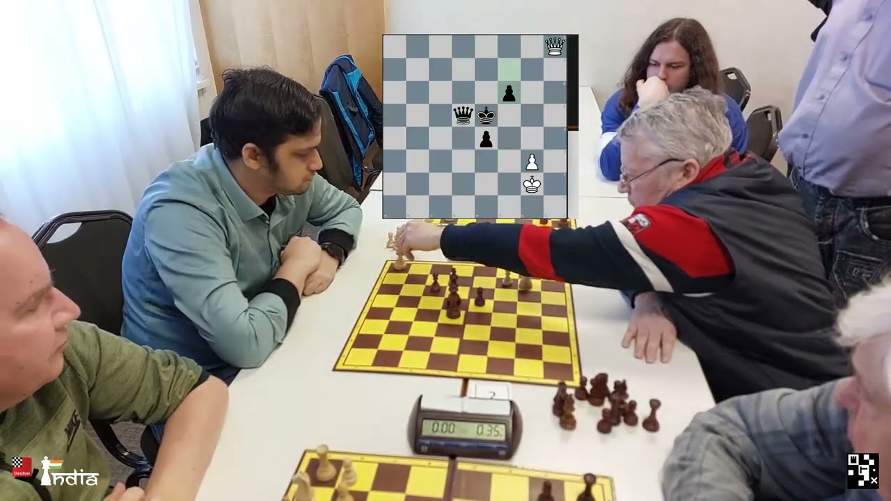 Illegal move goes unnoticed in a thrilling Queen endgame - Shahid v IM Dovzhenko | Prague Pair Blitz